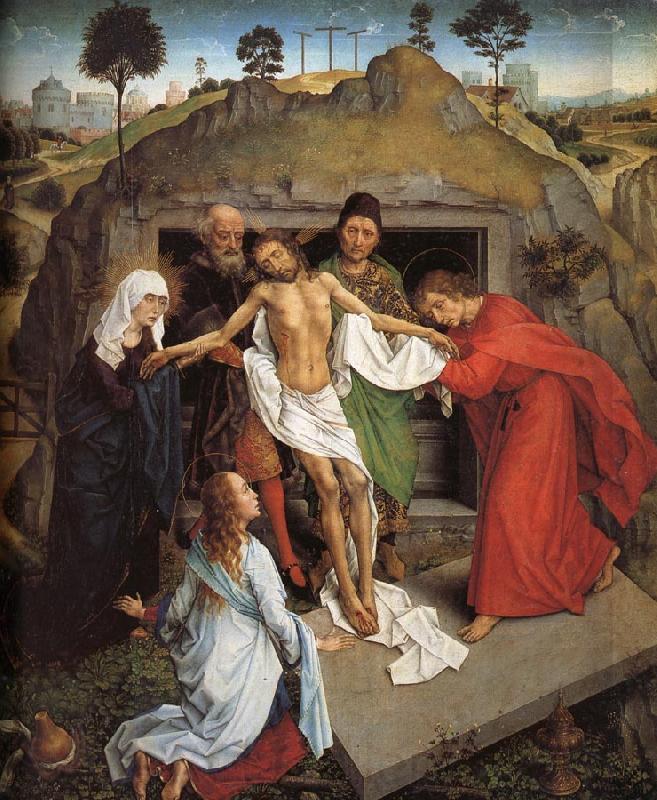 Rogier van der Weyden The Entombent Spain oil painting art